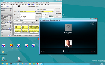 Windows 8 Anwaltssoftware Labortests - LawFirm Professional - Fenster "Adresse bearbeiten" (Computer-Telefonie / CTI / Voice over IP / VoIP / Skype-Integration)